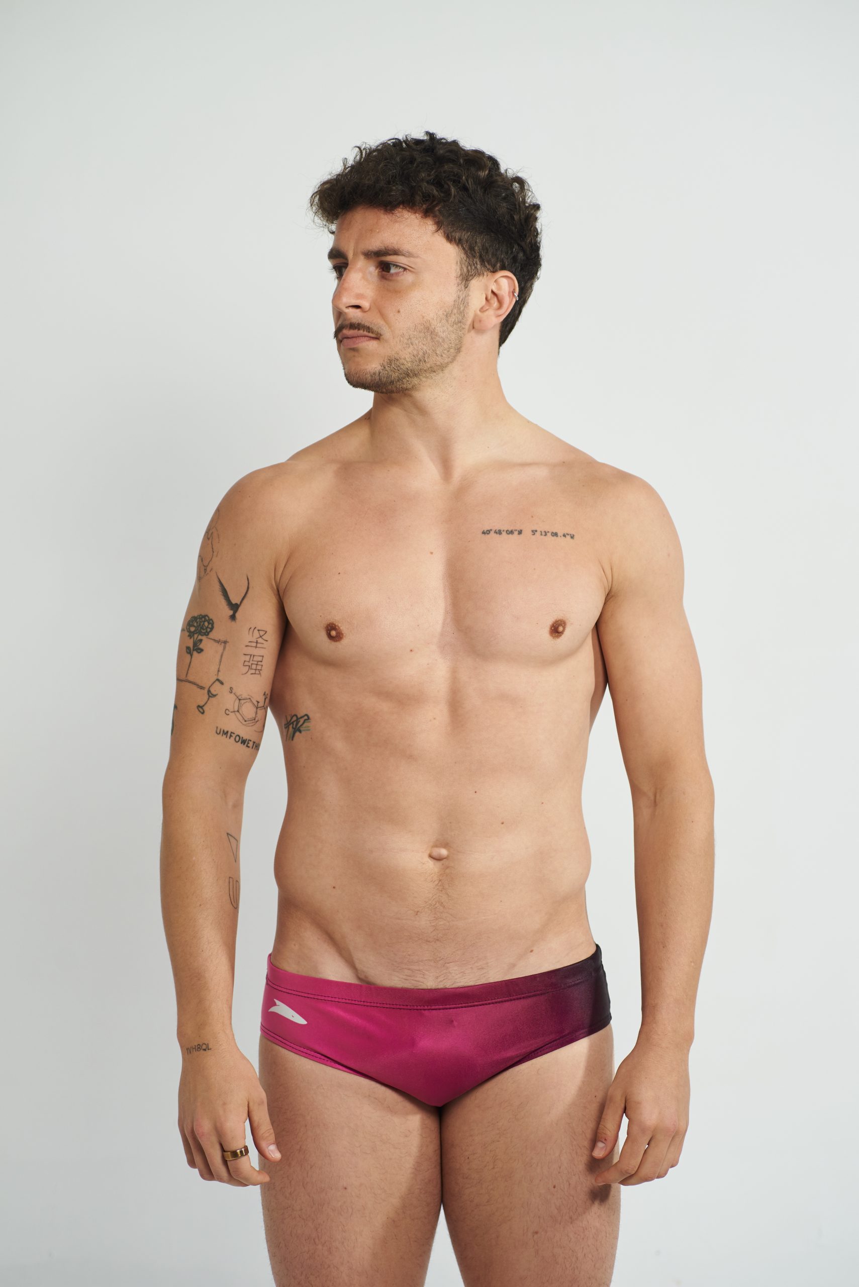 Bañador Slip Degradado Rosa