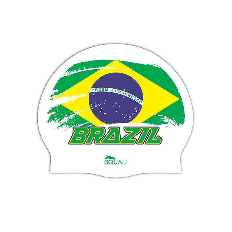 Gorro Natación Silicona Brasil