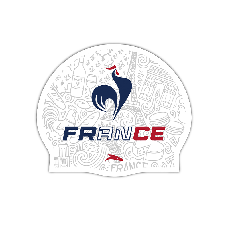 Gorro Natación Silicona Francia